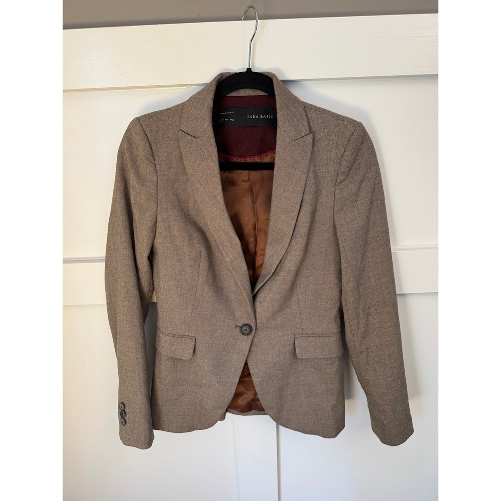 Zara Basics brown blazer size small